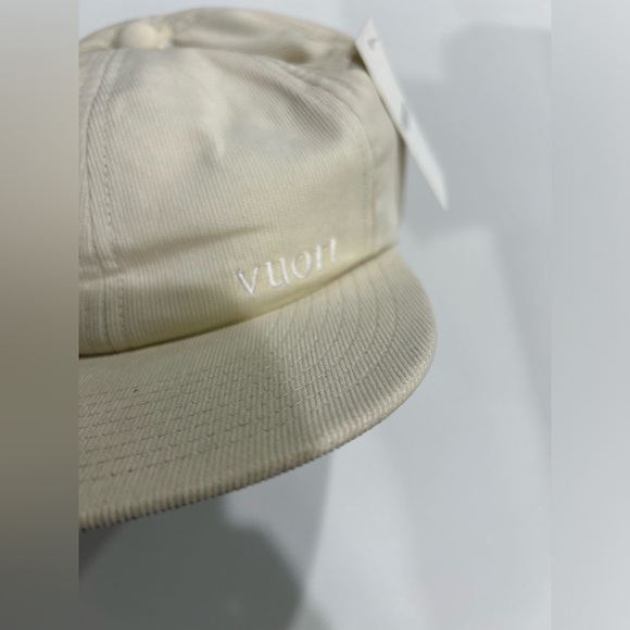 Vuori Performance Cord Hat Bone Cream Off-White NWT Flat Bill Performance Cotton - Picture 4 of 8